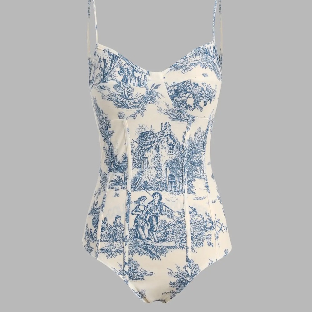 Cider Toile de Jouy Bodysuit